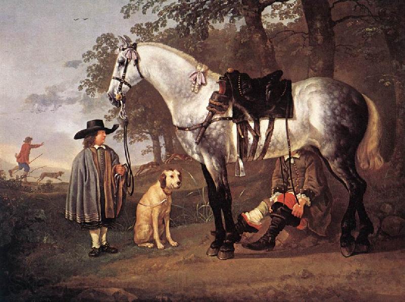 CUYP, Aelbert Grey Horse in a Landscape dfg France oil painting art